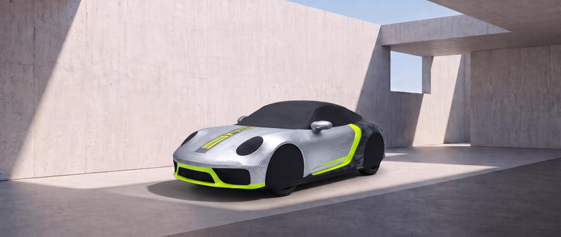 Porsche 911 Targa Silver Neon