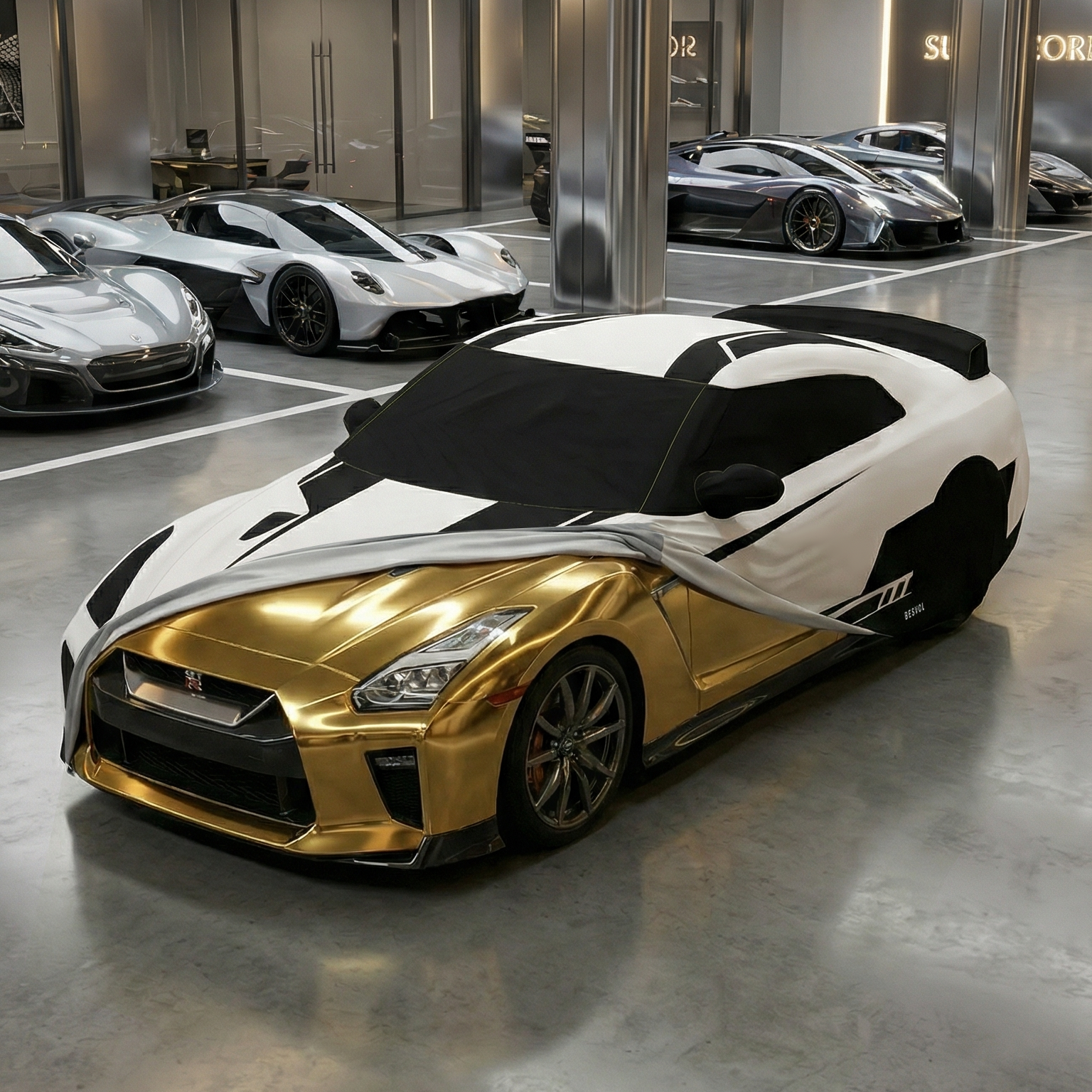 BESVOL for Nissan GTR | Machine-Washable Custom Car Cover