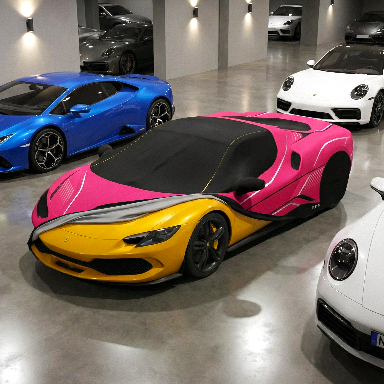 BESVOL for Ferrari 296 GTS | Machine-Washable Custom Car Cover